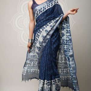 Linen Saree